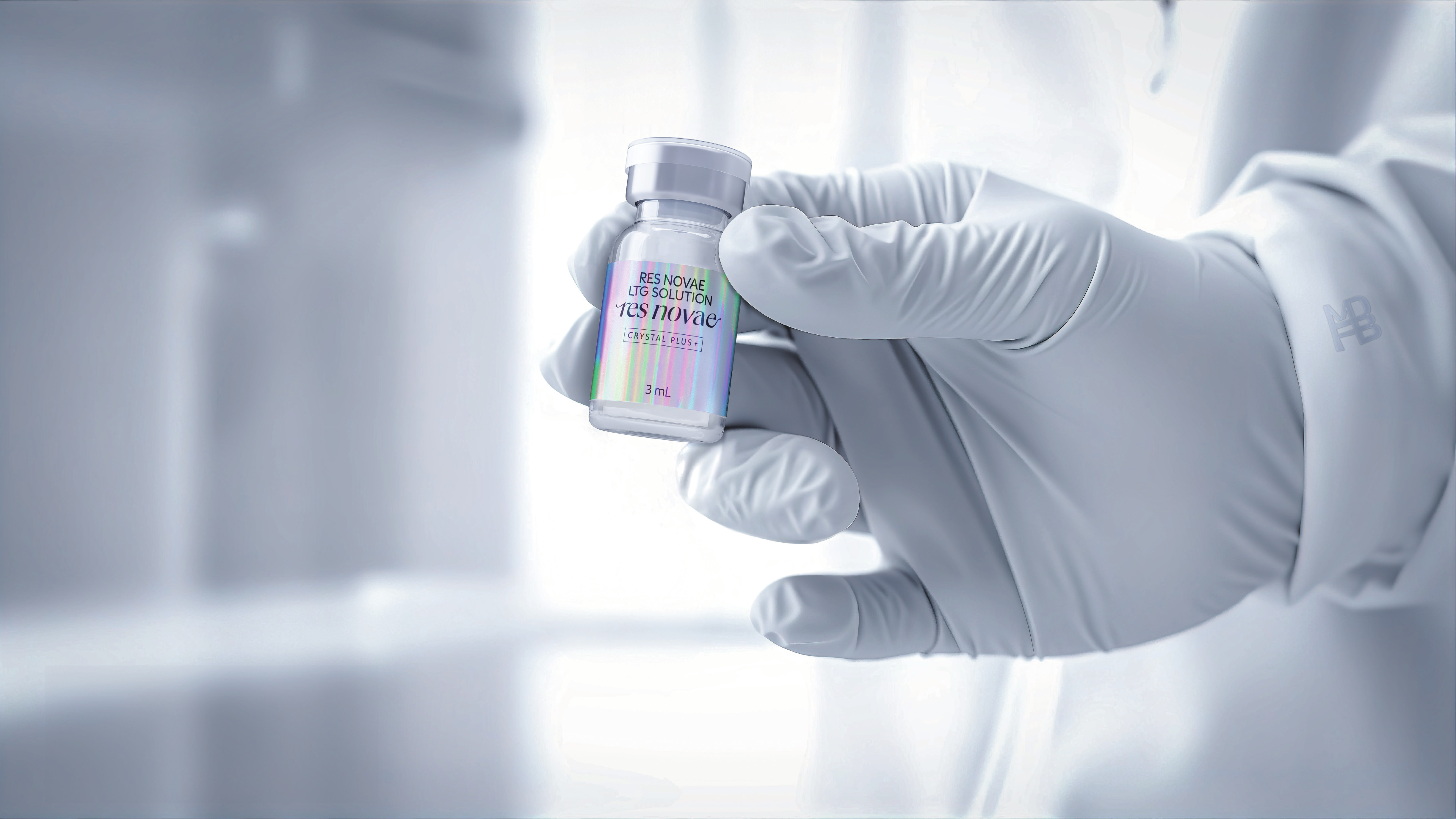 Orijinal Res Novae Crystal Plus vial, profesyonel uygulama ortamında